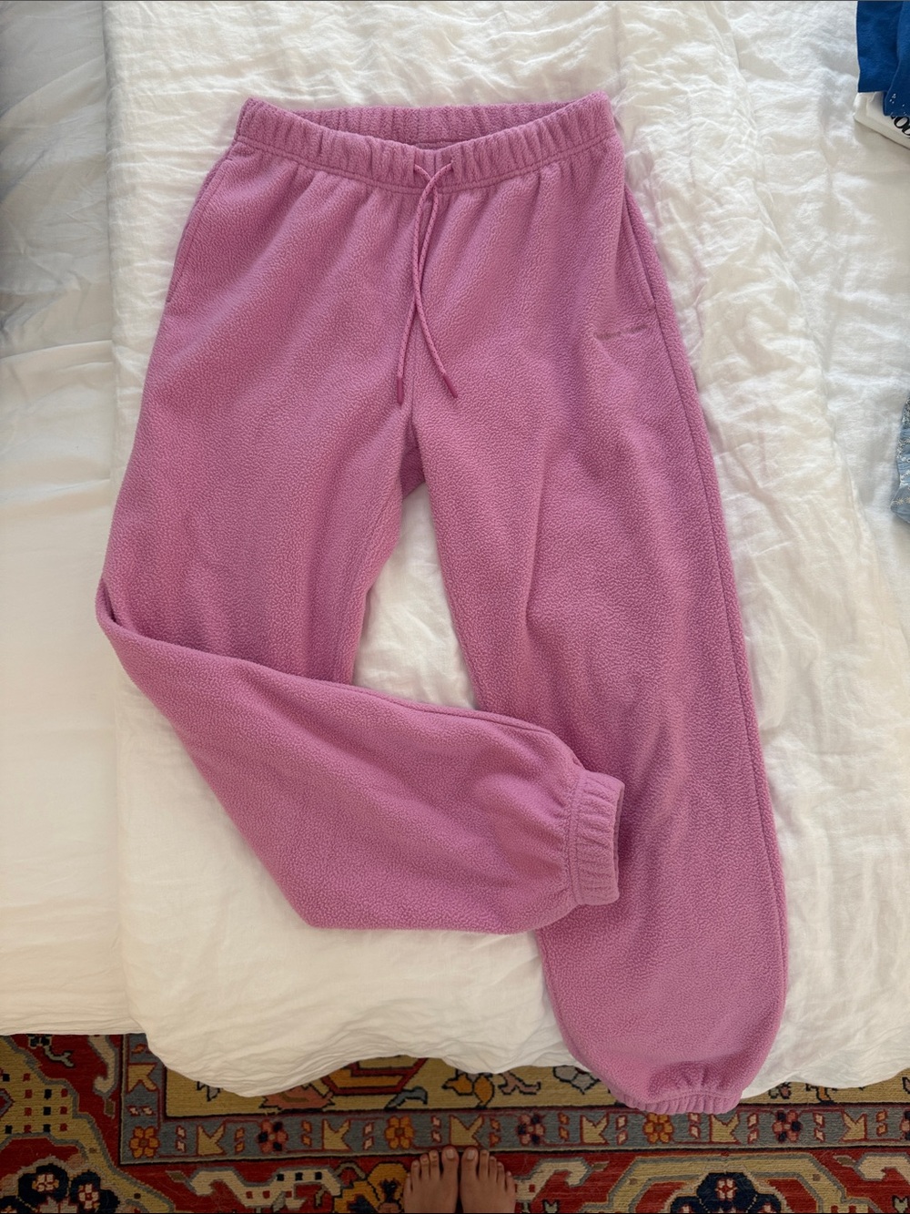 Outdoor Voices Lavender Pink Fleece Joggers
